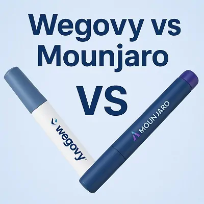 A Wegovy مقابل Mounjaro أيهما الأنسب لك showcases a striking contrast, where the blue pens larger size and black Wegovy مقابل Mounjaro complement the purple pens elegance. The unique blend of colors and designs makes it a standout choice for those seeking style and purpose.