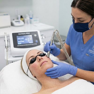 علاج التقشير المجهري في دبي | تكلفة التقشير الماسي