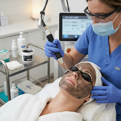 تقشير الكربون بالليزر في دبي وأبوظبي | عيادة إستيتك