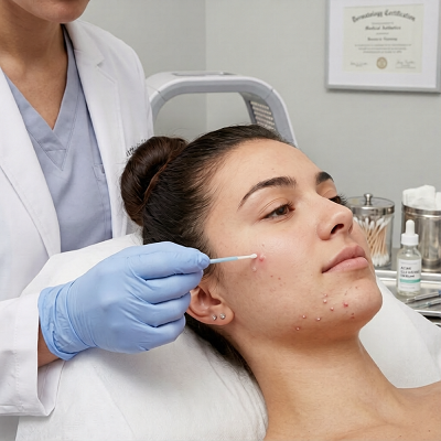 علاج الحبوب في دبي وأبوظبي | حقن الكورتيزون للحبوب